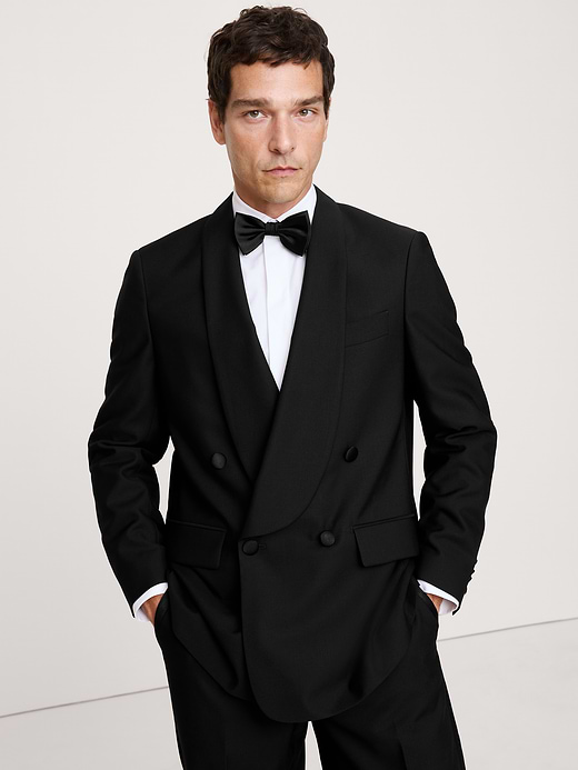 Banana Republic Relaxed Italian Barathea Tuxedo Jacket — photo 1