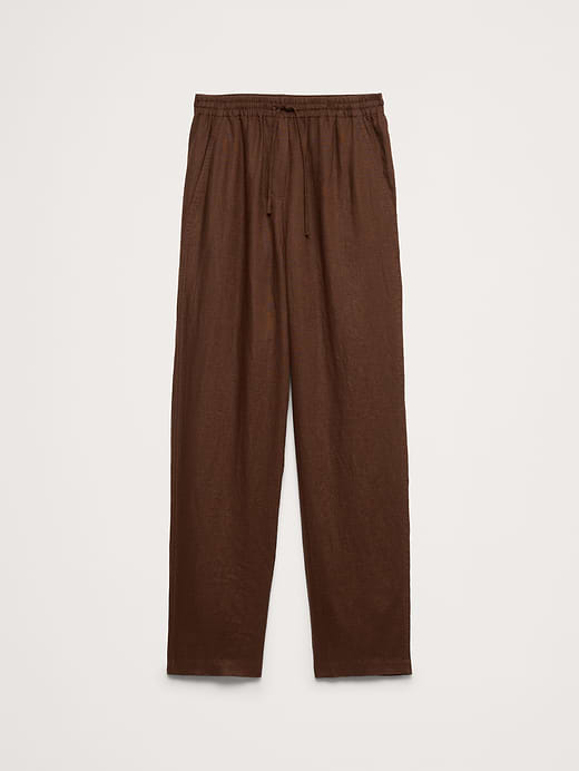 Banana Republic The Getaway Straight-Leg Pull-On Pant in Linen — photo 5