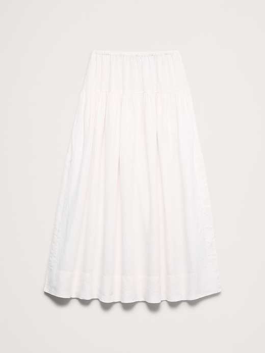 Banana Republic Linen Tiered Tie-Side Maxi Skirt — photo 6