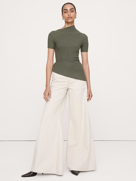 Banana Republic Sculpted Asymmetrical Sweater Tee — photo 1