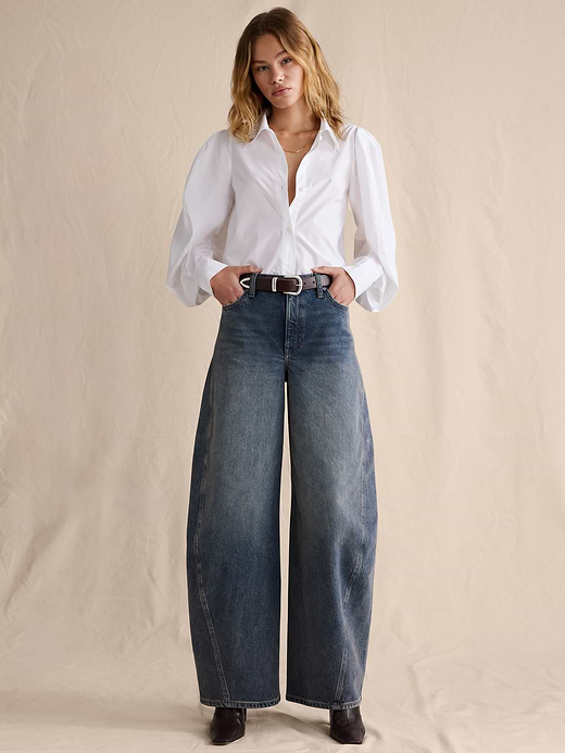 Banana Republic High-Rise Loose Barrel Jean — photo 1