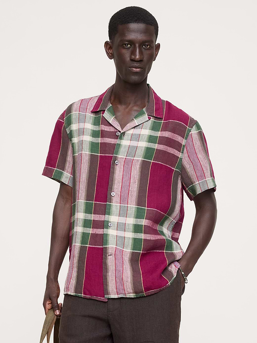 Banana Republic Standard-Fit Linen Resort Shirt — photo 1