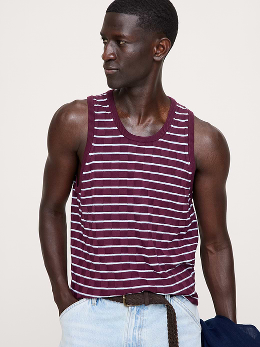 Banana Republic Cotton Stripe Tank — photo 1