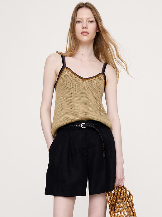 Banana Republic Coastal Cotton V-Neck Sweater Tank — photo 1