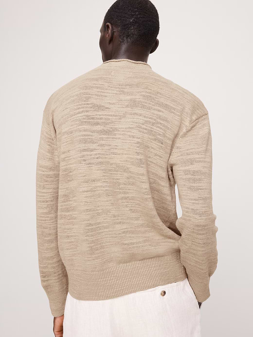 Banana Republic Linen-Cotton Slub Roll-Neck Sweater — photo 3
