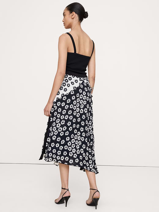 Banana Republic Crepe Asymmetrical Wrap Midi Skirt — photo 3