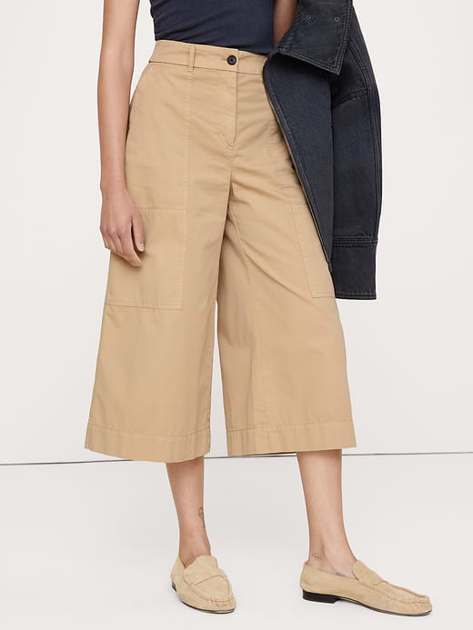 Banana Republic Cotton Twill Culotte — photo 4
