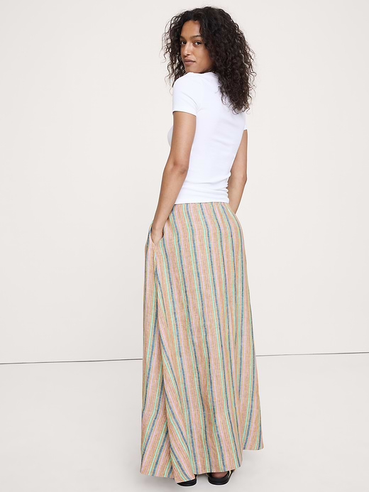 Banana Republic Linen Drawstring Maxi Skirt — photo 3