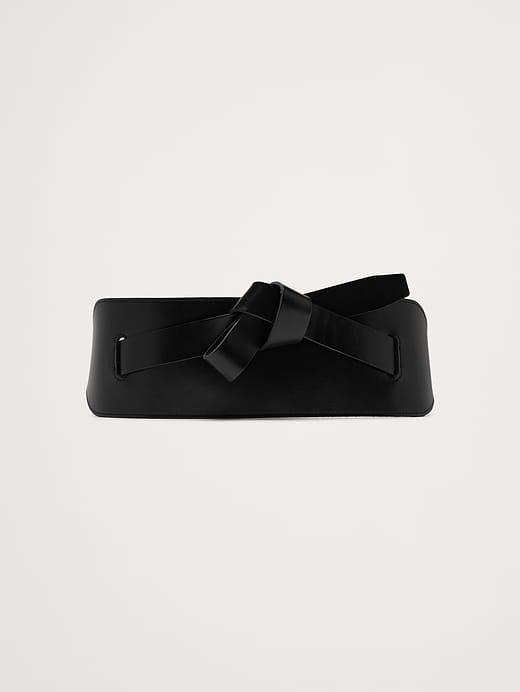 Banana Republic Knotted Leather Corset Belt — photo 3