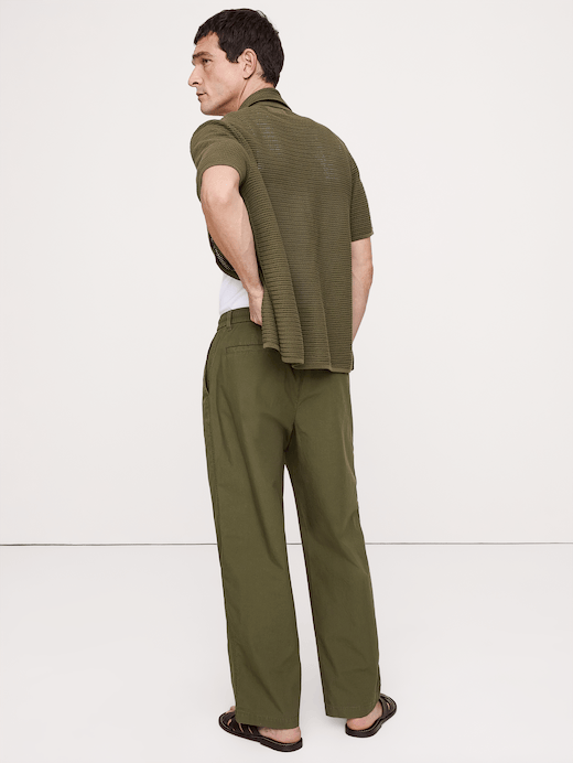 Banana Republic The Weekender Relaxed Pull-On Pant in Cotton — photo 3