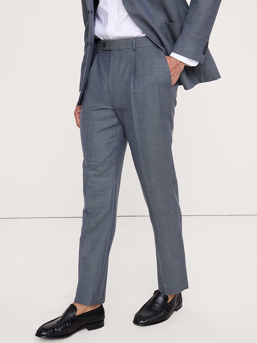 Banana Republic Tailored Slim-Fit Italian Wool Ventile Suit Pant — photo 4