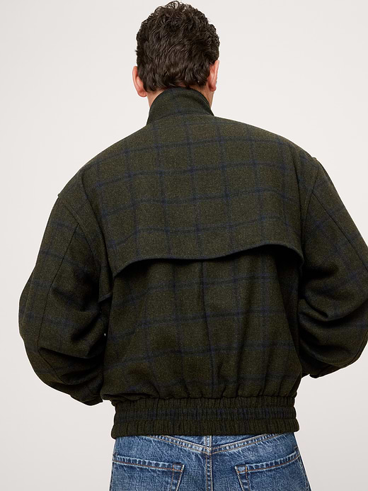 Banana Republic Plaid Flannel Harrington Jacket — photo 3