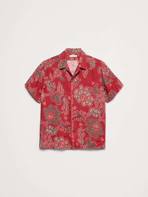 Banana Republic Standard-Fit Linen Resort Shirt — photo 5