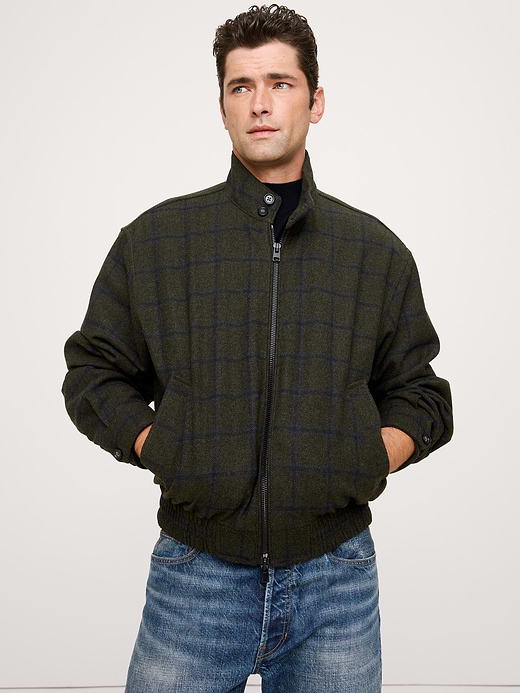 Banana Republic Plaid Flannel Harrington Jacket — photo 1