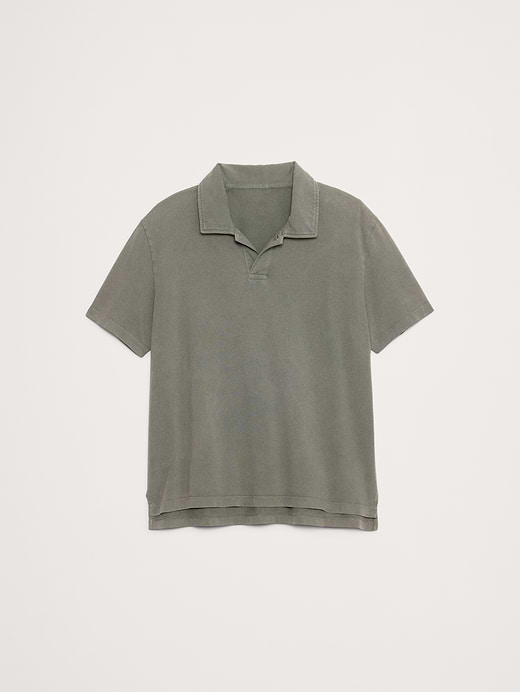 Banana Republic Relaxed Sueded Cotton Polo — photo 5