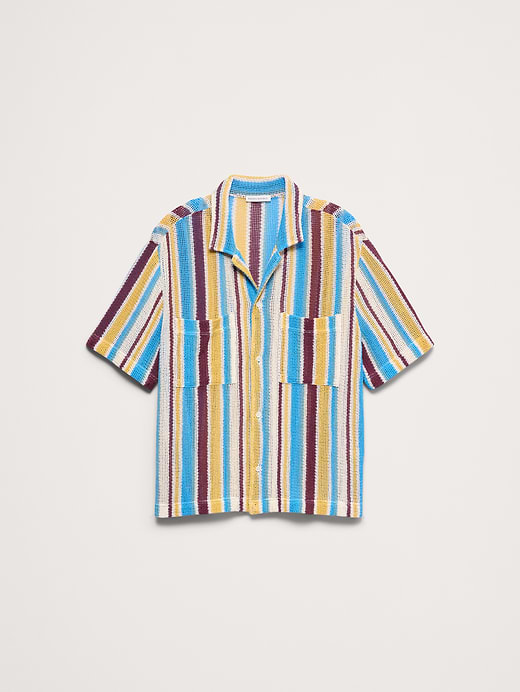 Banana Republic Cotton Mesh Resort Shirt — photo 5