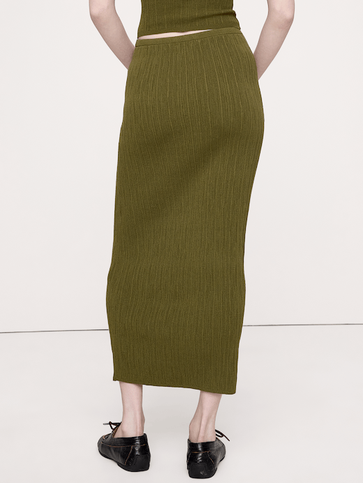 Banana Republic Crinkle Knit Maxi Skirt — photo 3