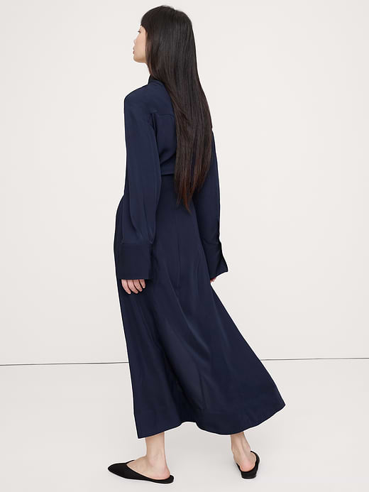 Banana Republic Drapey Twill Shirt Dress — photo 3