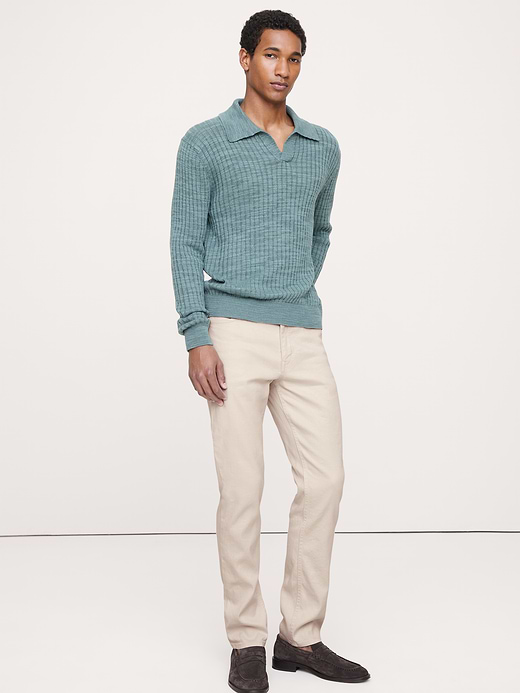 Banana Republic Slim Linen-Cotton Traveler Pant — photo 1