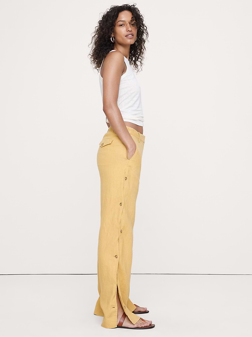Banana Republic The Everyday Wide-Leg Pant in Linen — photo 4