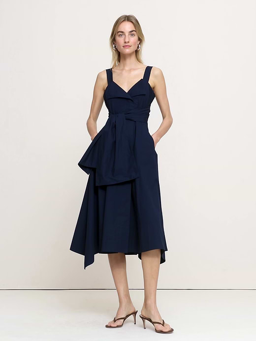 Banana Republic Cotton Poplin Wrap Shirt Dress — photo 5
