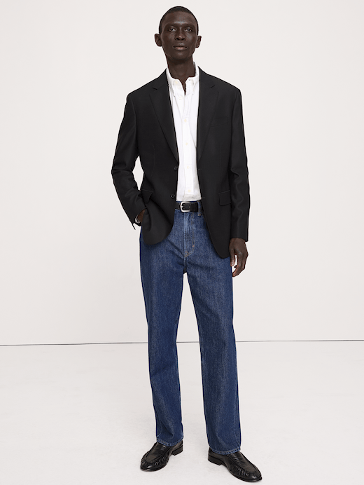 Banana Republic Signature Italian Hopsack Suit Jacket — photo 4