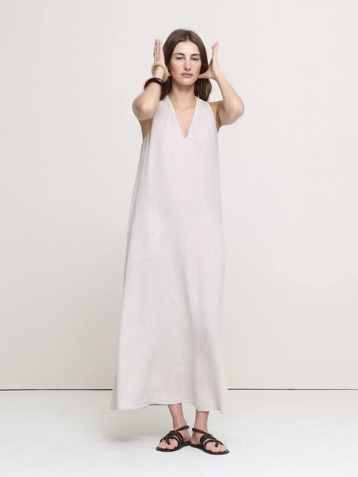 Banana Republic Linen Halter Maxi Dress — photo 5