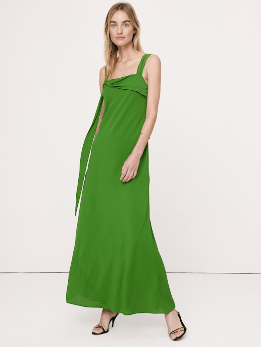 Banana Republic Drapey Georgette Bias-Cut Slip Dress — photo 1