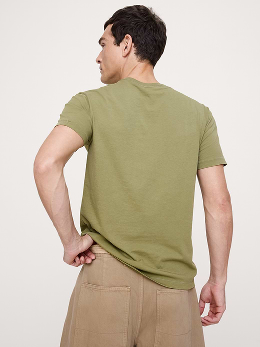 Banana Republic Lightweight Cotton Crew-Neck T-Shirt — photo 3