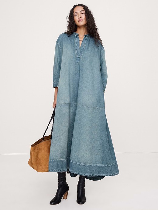 Banana Republic Denim Popover Shirt Dress — photo 1