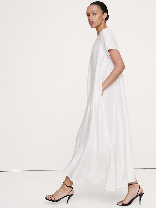 Banana Republic Viscose-Linen Trapeze Maxi Dress — photo 4