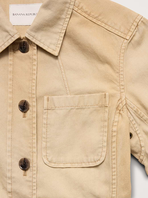 Banana Republic Cotton Canvas Shirt Jacket — photo 7