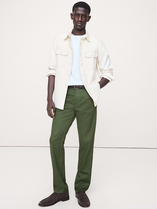 Banana Republic Slim Linen-Cotton Traveler Pant — photo 1