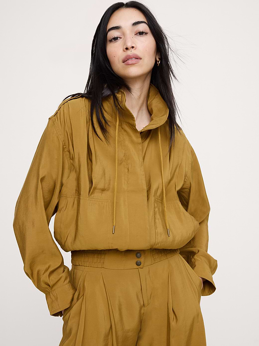Banana Republic Luster Twill Utility Jacket — photo 1