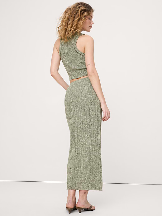 Banana Republic Bouclé Cotton Sweater Skirt — photo 5