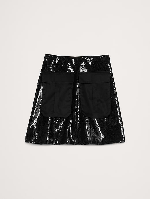 Banana Republic Sequin Ponte Mini Skirt — photo 5