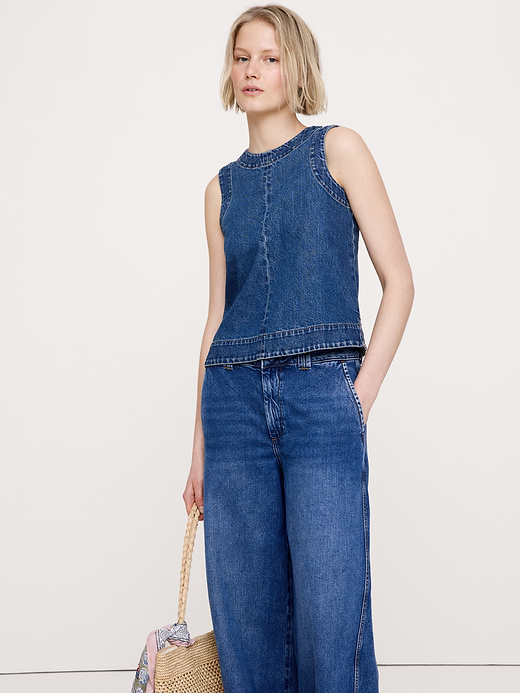 Banana Republic Denim Tank — photo 1