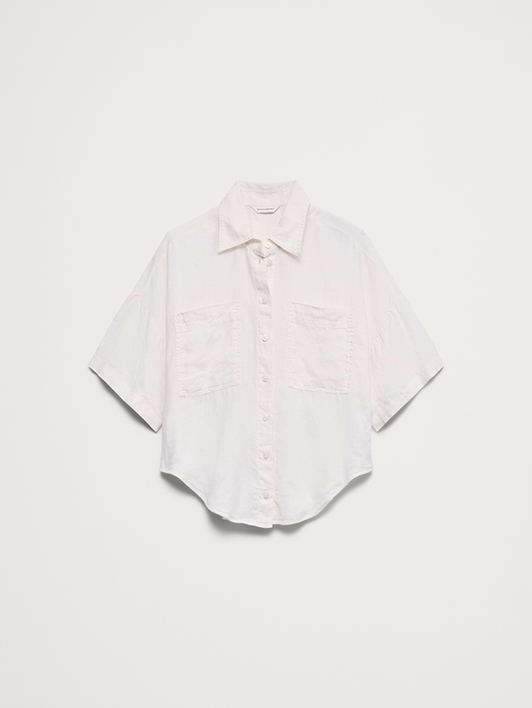 Banana Republic Linen Short-Sleeve Shirt — photo 5