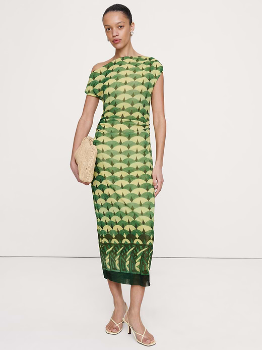 Banana Republic Mesh Off-Shoulder Maxi Dress — photo 1