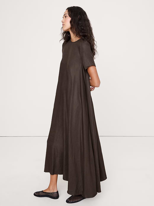 Banana Republic Viscose-Linen Trapeze Maxi Dress — photo 4