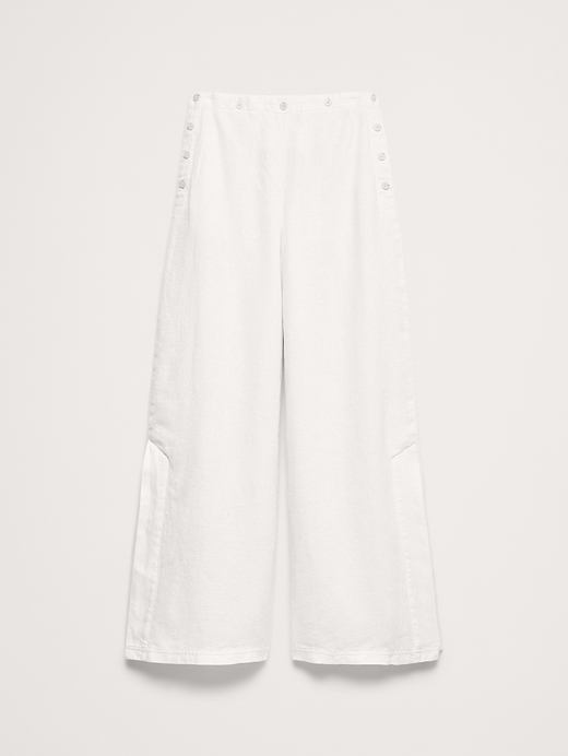 Banana Republic High-Rise Wide-Leg Linen Pull-On Sailor Pant — photo 5