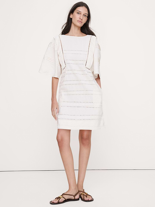Banana Republic Tencel™-Linen Eyelet Mini Dress — photo 1