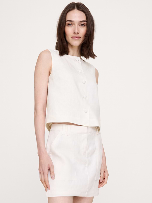 Banana Republic Linen Mini Skort — photo 4