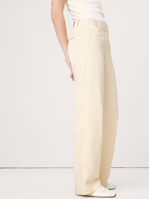 Banana Republic The Everyday Wide-Leg Pant in Tencel™-Cotton — photo 4