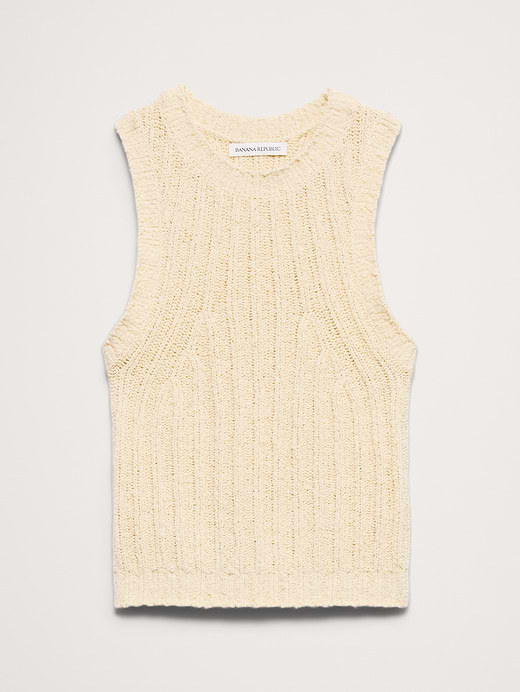 Banana Republic Bouclé Cotton Sweater Tank — photo 3
