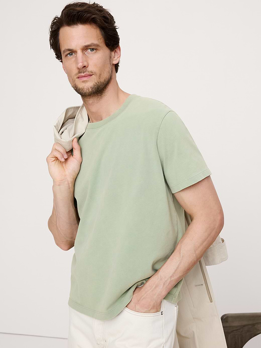 Banana Republic Heavyweight Cotton Crew-Neck T-Shirt — photo 1