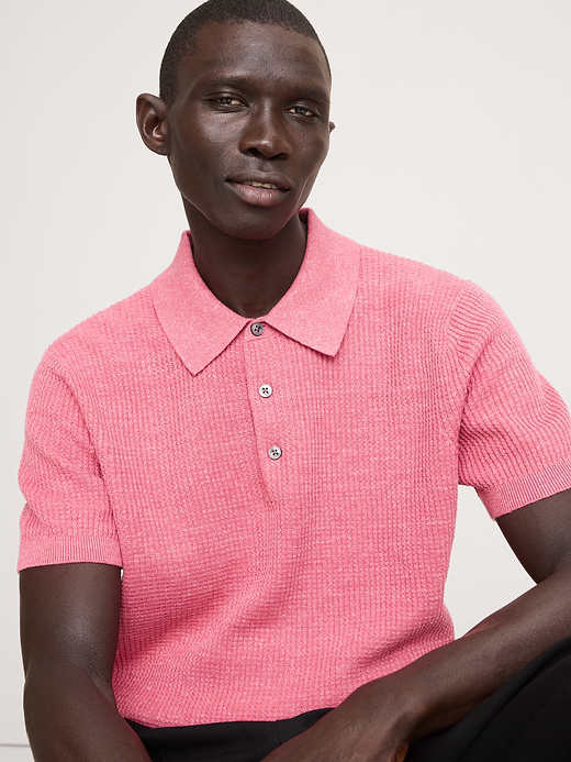 Banana Republic Linen-Cotton Sweater Polo — photo 4