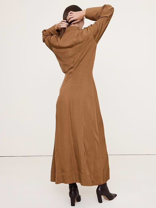 Banana Republic Drapey Twill Shirt Dress — photo 3