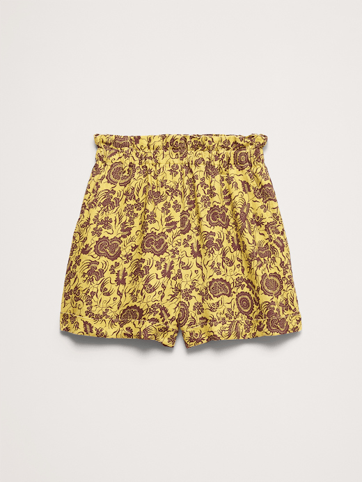 Banana Republic 3.5" Paperbag-Waist Pull-On Linen Short — photo 5