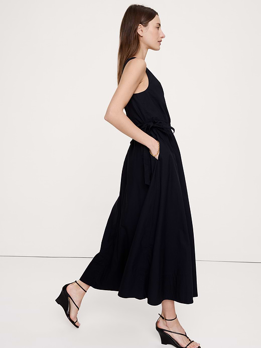 Banana Republic Twisted Shoulder Poplin Maxi Dress — photo 4